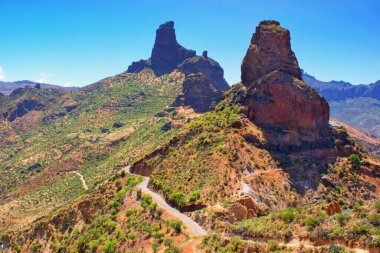 Central part of Gran Canaria island, Roque Bentayga  Canary Islands, Spain