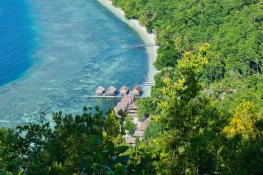 Kri Island viewpoint Raja Ampat, West Papua, Indonesia. clipart