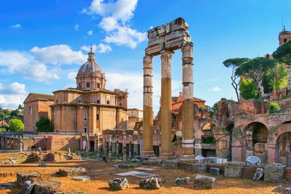 Forum Romain Rome Italie Ancien Centre Historique Capitale Rom — Photo