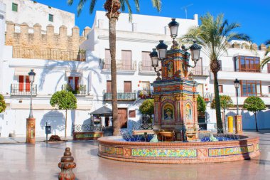 Fıskiyeli Vejer de la Frontera Meydanı, Cadiz ili, Endülüs, İspanya