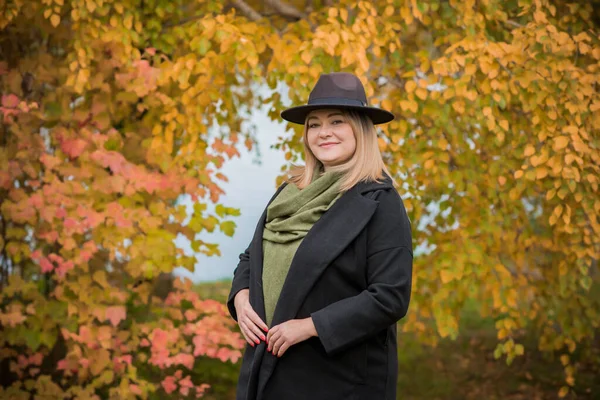 Artı, Avrupalı ya da Amerikalı yetişkin bir kadın parkta, hayatın tadını çıkarıyor, yürüyor. İnsanların hayatı XI boyutunda, mutlu, güzel, güzel bir kadın. Aşırı kilolu kavramı