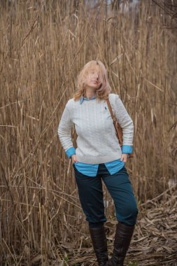 Classical luxury university fashion, elegant woman. Concept of vintage women clothes