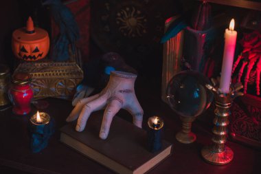 Gothic Family values, composition with a hand 