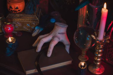 Gothic Family values, composition with a hand 