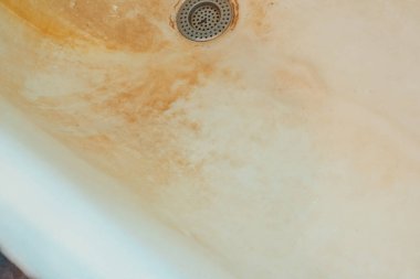 Mold on the wall mess in the bathroom on the tiles and walls