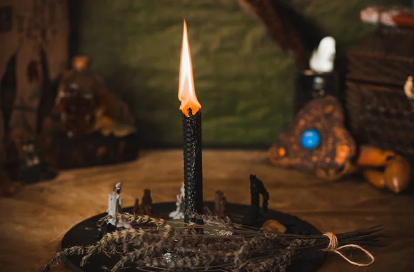 Energieheilung Reiki Sitzungsriten Mit Kerzen Spirituelle Praxis Wicca Magie Neue — Stockfoto