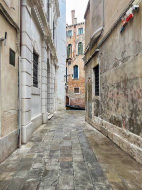  Venedik manzarası, İtalya 'da tatil kavramı. Yolculuk için yeni yerler. Yolculuk için fikirler. Avrupa, İtalya, Venedik, 1 Eylül: İllüstrasyon Editörü