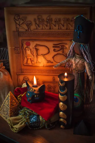 Sihirli Özellikleri Olan Bir Sahne Cadı Meselesi Astroloji Okültizm Kavramı Stok Resim