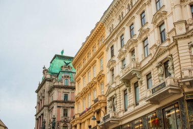 Viyana Şehri. Güzel şehir manzarası ve seyahatin detayları. İllüstrasyon Editörü 15 Ekim. Viyana Avusturya