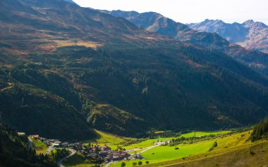 Avusturya Alp Dağları. Güzel manzara manzarası. Seyahat konsepti