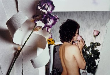 90 'ların klasik Kadın Yaşam Tarzı Portresi. Retro Moda, Nostalji