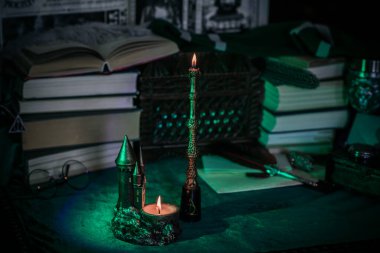 Peri Masalı Şatosu Mumu. Fantezi Kulesi Dekorasyonu