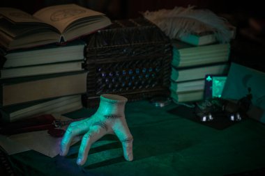 Gothic Family values, composition with a hand 