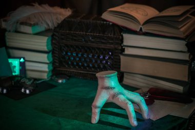 Gothic Family values, composition with a hand 