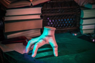 Gothic Family values, composition with a hand 