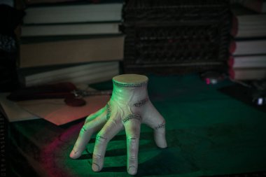 Gothic Family values, composition with a hand 