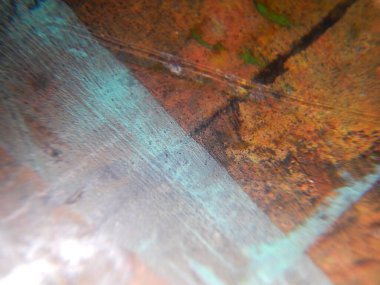 Eski paslı metalin soyut arkaplanı