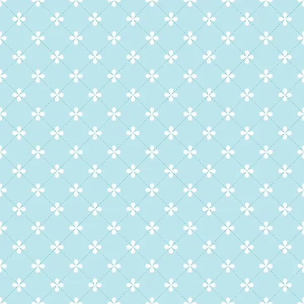 Kareli arka planı olan dört yonca yaprağı, kusursuz vektör şablonu. Soyut geometrik süs tarzı. Albüm kartları, web arkaplanı, tekstil ve ev dekorasyonu projeleri için harika.