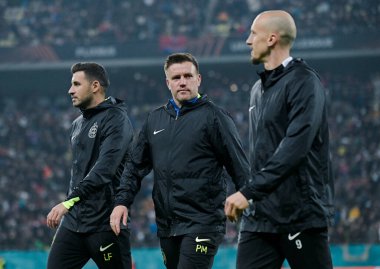 FCSB teknik direktör yardımcısı Mihai Pintilii, 30 Ocak 2025 'te Bükreş' teki Ulusal Arena 'da oynanan FCSB (Romanya) ile Manchester United (İngiltere) arasındaki UEFA Avrupa Ligi Stage maçı öncesinde resim çekti..