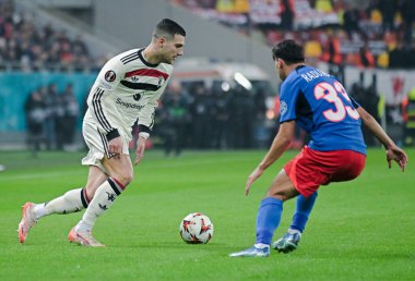 Diogo Dalot, 30 Ocak 2025 'te Bükreş' teki Ulusal Arena 'da düzenlenen FCSB (Romanya) ile Manchester United (İngiltere) arasındaki UEFA Avrupa Ligi Stage maçı sırasında çekilmişti..