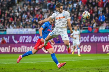 CSU Craiova 'dan Anzor Mekvabishvili, 17 Mayıs 2025' te Bükreş 'teki Ulusal Arena' da düzenlenen Romanya Superliga maçında FCSB ile CSU Craiova arasında çekilmiş..