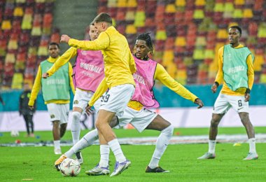 Joel Monteiro of Young Boys challenges the ball during warm up.