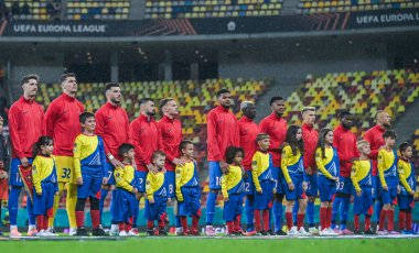 FCSB starting lineup pictured ahead of the game.