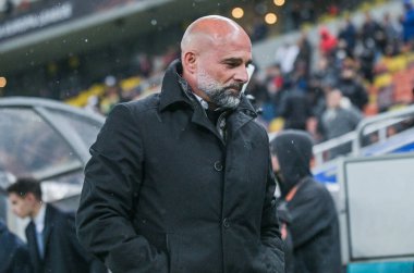 Young Boys manager Giorgio Contini pictured ahead of the game.