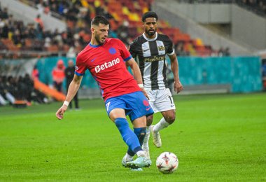 Mihai Popescu of FCSB pictured during the 2025/26 UEL Matchday 2 game Between FCSB (ROU) and BSC Young Boys (SWI).