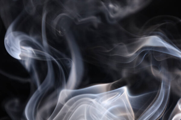 White silver smoke on a dark background, colourful abstract, white fog, minimalistic background, detailed smoke shapes