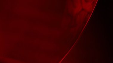 Kırmızı küre, sıvı küre, plazma, sıvı hareketi, kırmızı küre, karanlık korku arka planı, fantastik soyutlama