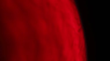 Kırmızı küre, sıvı küre, plazma, sıvı hareketi, kırmızı küre, karanlık korku arka planı, fantastik soyutlama