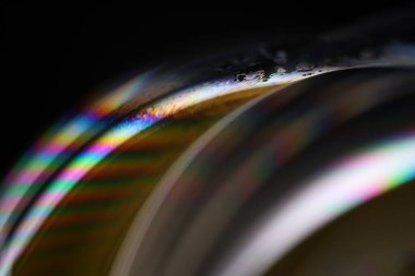 Yeşil sıvı desen, fantastik kabarcıklar bağlantılar, akışkan hareket, karanlık fantastik arka plan, şeffaf formlar