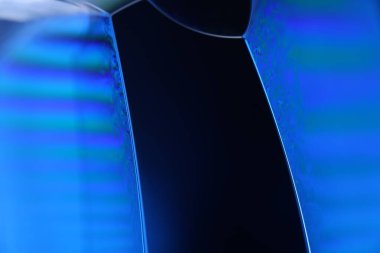 Makrodaki sıvının mavi yansımaları, parlak sıvı yüzey, makrodaki kabarcıklar, makrodaki kabarcıkların bağlantısı, sıvıdan hücre, moleküler yapı, parlak yüzey panelleri