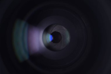 Makro kamera lensleri, doku açıklıkları, teknoloji temaları, robotik gözler
