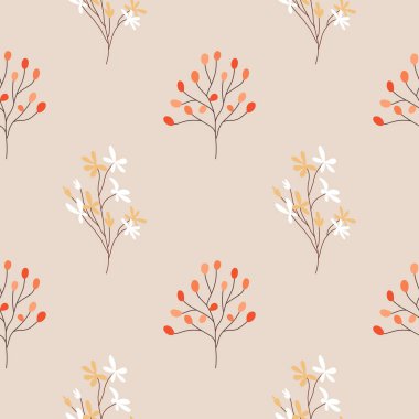 El çizimi siyah ve beyaz çiçekler kumaş, tekstil, giysi, ambalaj kağıdı, arkaplan, afiş, illüstrasyon, soyut arkaplanlar için çiçeklerle süslenmiş kusursuz desenler..