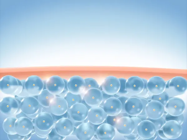 Сыворотка Пузыря Воды Витамин Восстановления Морщин Уменьшения Обвисшей Кожи Концепция Лицензионные Стоковые Фото