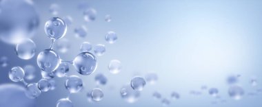 Bio-teknoloji, Sıvı baloncuk, Molekül, Bilim ve Tıbbi geçmiş konsepti, 3D görüntüleme