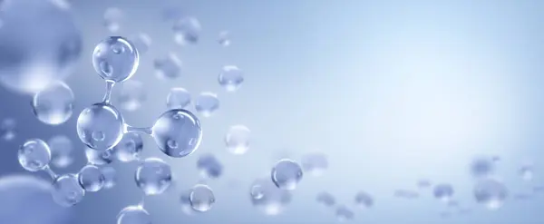 Bio-teknoloji, Sıvı baloncuk, Molekül, Bilim ve Tıbbi geçmiş konsepti, 3D görüntüleme