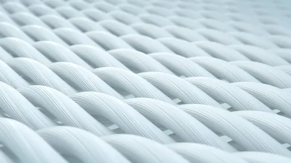 Kumaş ipliği, beyaz kumaş veya dokuma kumaş ipliği, kumaş hijyen konsepti, 3 boyutlu işleme