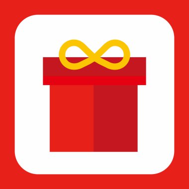 Noel Hediye Kutusu Resim Simgesi Tasarımı