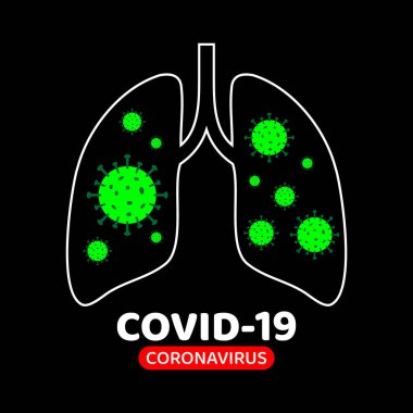 Coronavirus hastalığı çizimi
