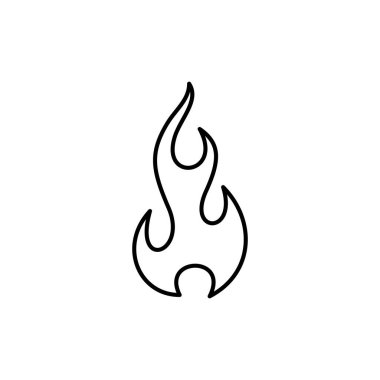 Yangın simge illüstrasyon tasarım