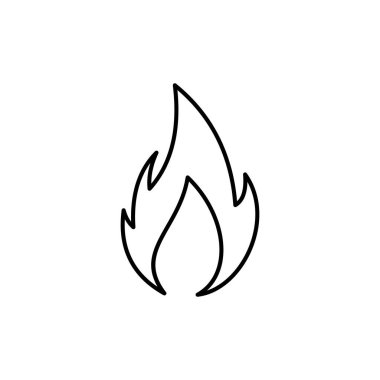 Yangın simge illüstrasyon tasarım