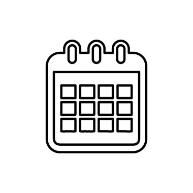 Calender illüstrasyon simgesi tasarımı