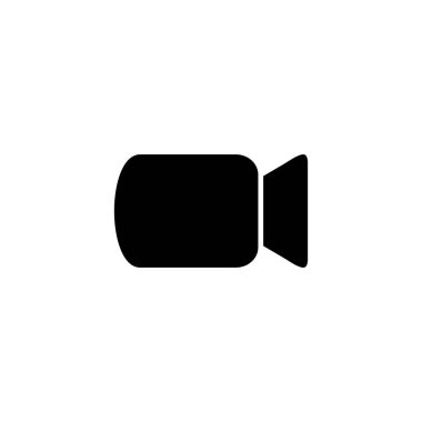 video kamera ikonu vektör illüstrasyonu