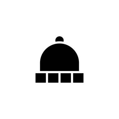 Kışın şapka simgesi tasarımı