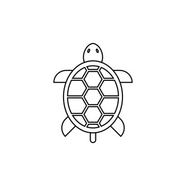 Kaplumbağa illüstrasyon simgesi tasarımı