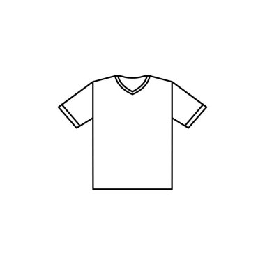 Tişört simgesinin vektör illüstrasyonu