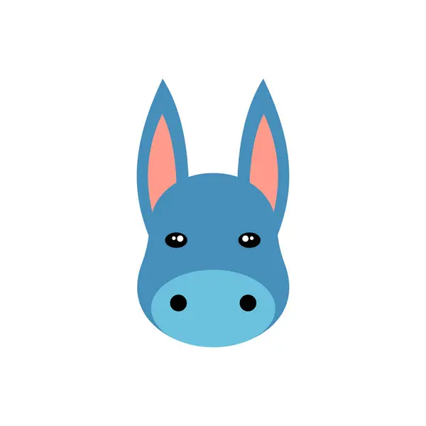 eşşek başı illüstrasyon simgesi tasarımı